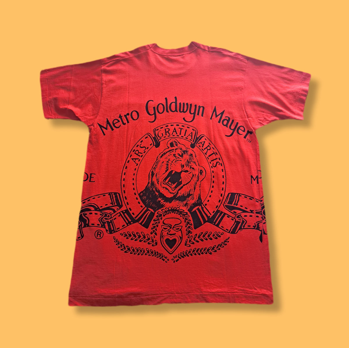 90's MGM Studios Black Double-Sided Movie Graphic T-Shirt | Jerry Leigh Art