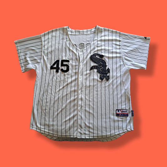 Vintage "Michael Jordan" Number 45 White Sox Baseball Jersey