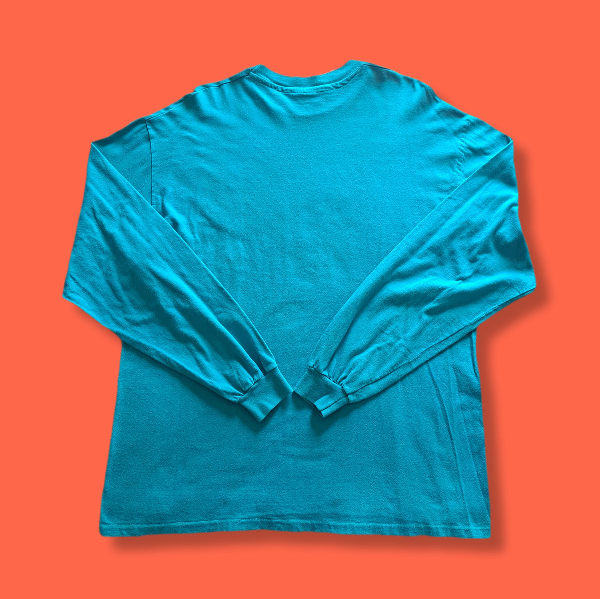 90's Vintage Home Improvement Tool Time Turquoise Long Sleeve T-Shirt