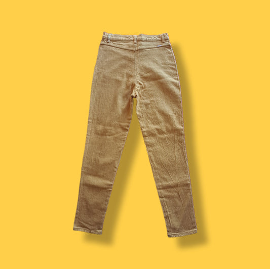 Vintage Honeycomb "Jordache" Textured High Waist Stretch Skinny Jeans