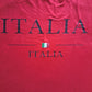 90's Vintage Italia Racerback Red Graphic Tank Top