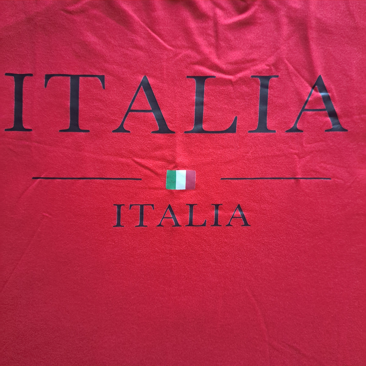 90's Vintage Italia Racerback Red Graphic Tank Top