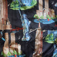90's Vintage Fuda International NYC Landmark Graphic Silk Bomber Jacket