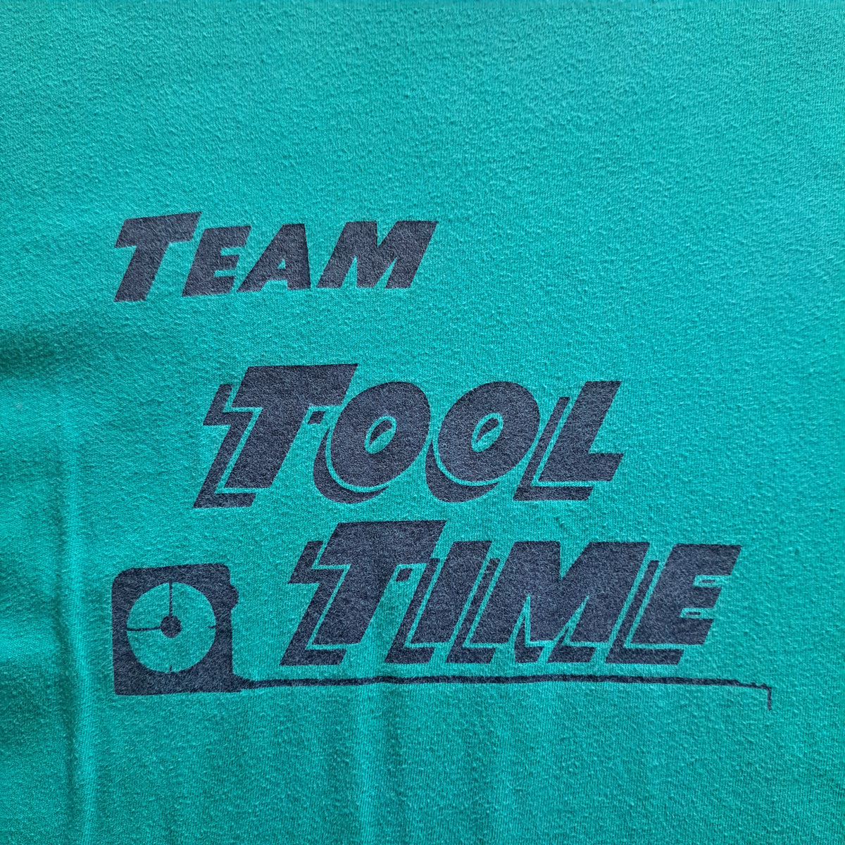 90's Vintage Home Improvement Tool Time Turquoise Long Sleeve T-Shirt