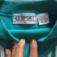 90's Green & White Chevron Stripe Sweatshirt | Vintage Retro Sport Pullover