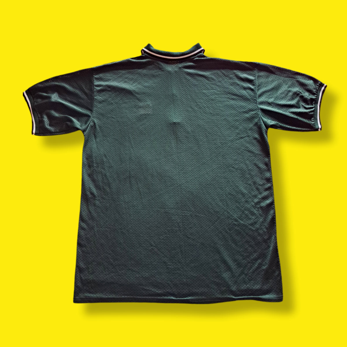 90's Tommy Sports Deep Green Mesh Polo Shirt | Vintage Athletic Top