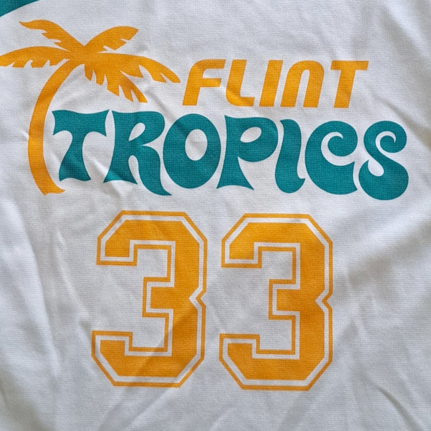 Retro Number 33 "Flint Tropics" Jackie Moon Semi-Pro Basketball Jersey