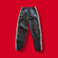 Vintage Black and White "Adidas" 3 Stripes Plastic Joggers Track Pants
