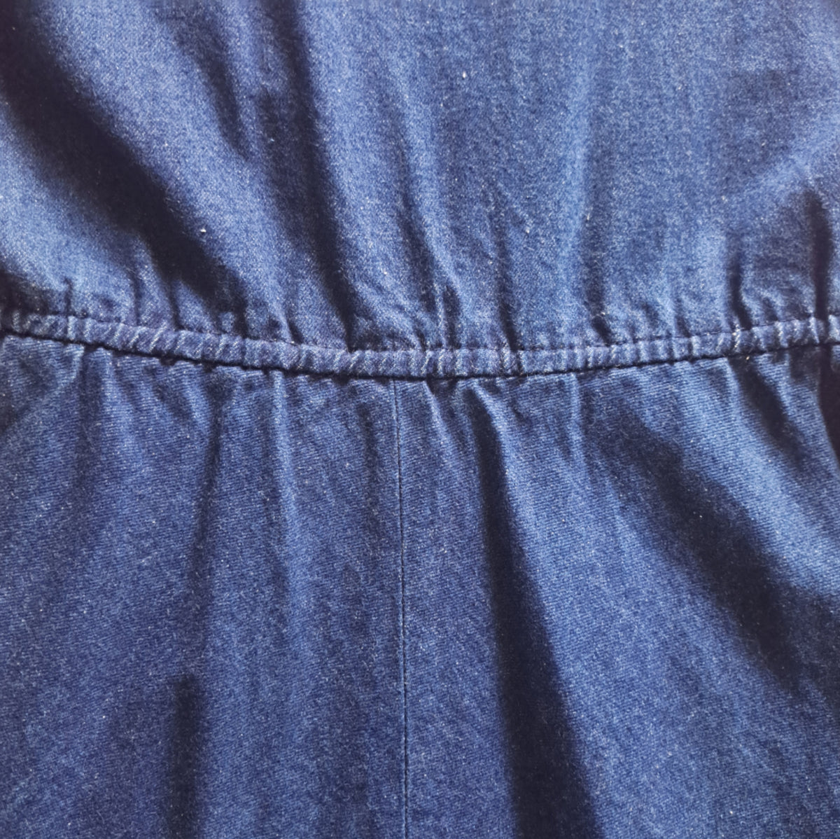 80's Vintage Sasson Blue Jean Denim Mini Dress