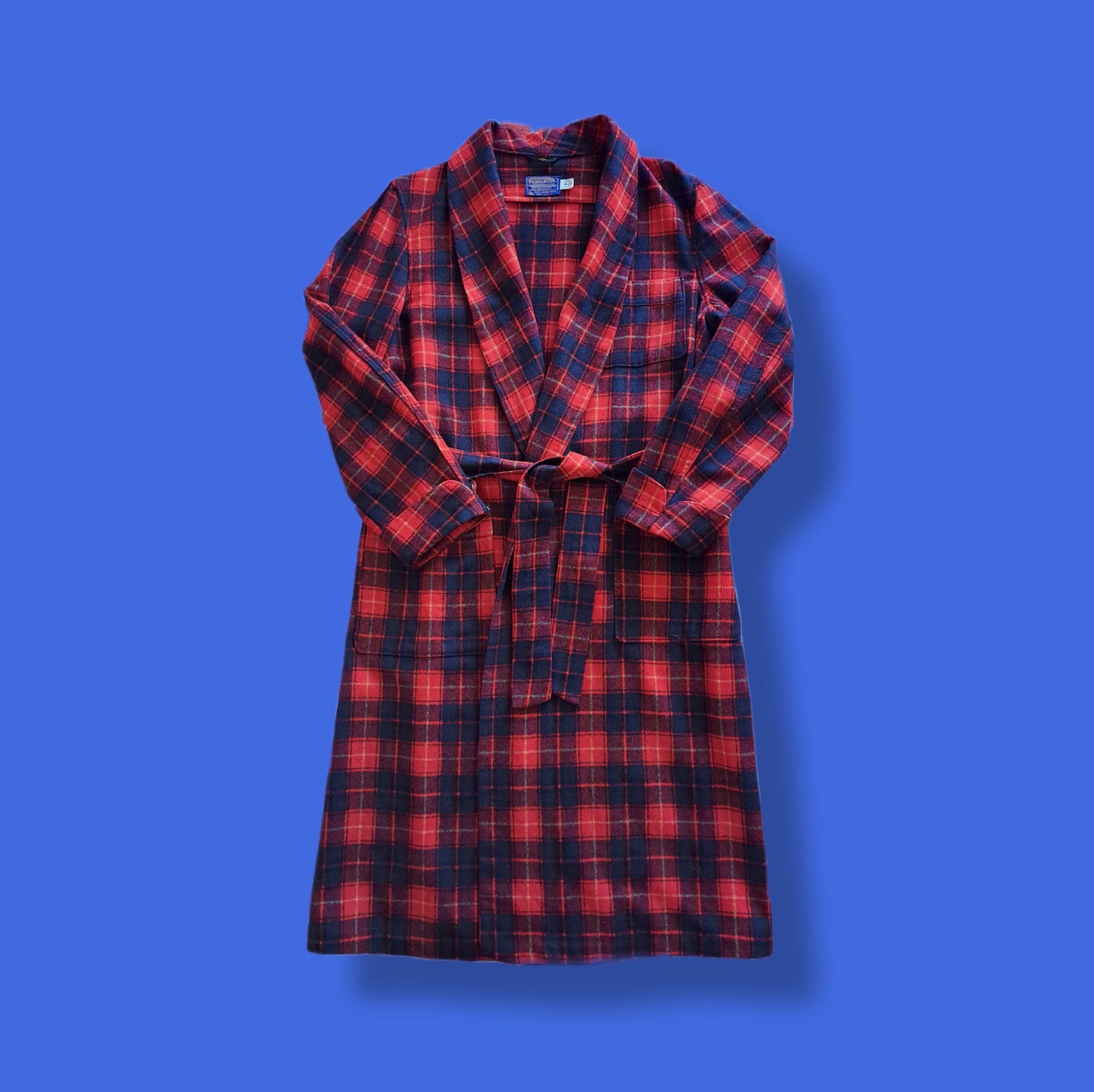 Vintage "Pendleton" Flannel Robe Duster Kimono