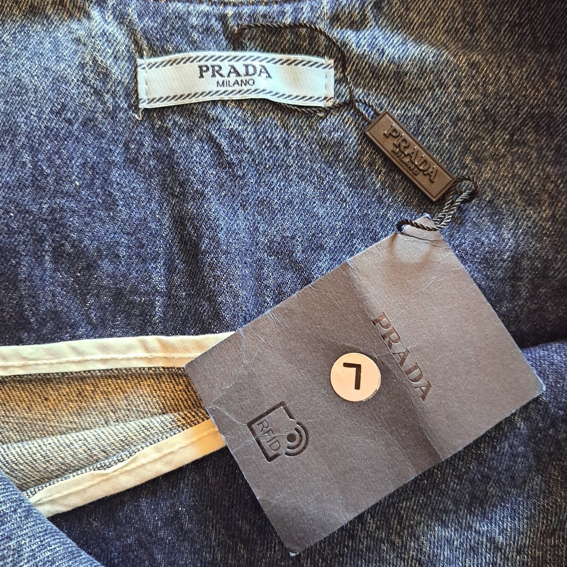 prada denim dress dupe Lost & Found Vintage | She's a pretty convincing Prada dupe. FAKE Prada tank dress XS $48