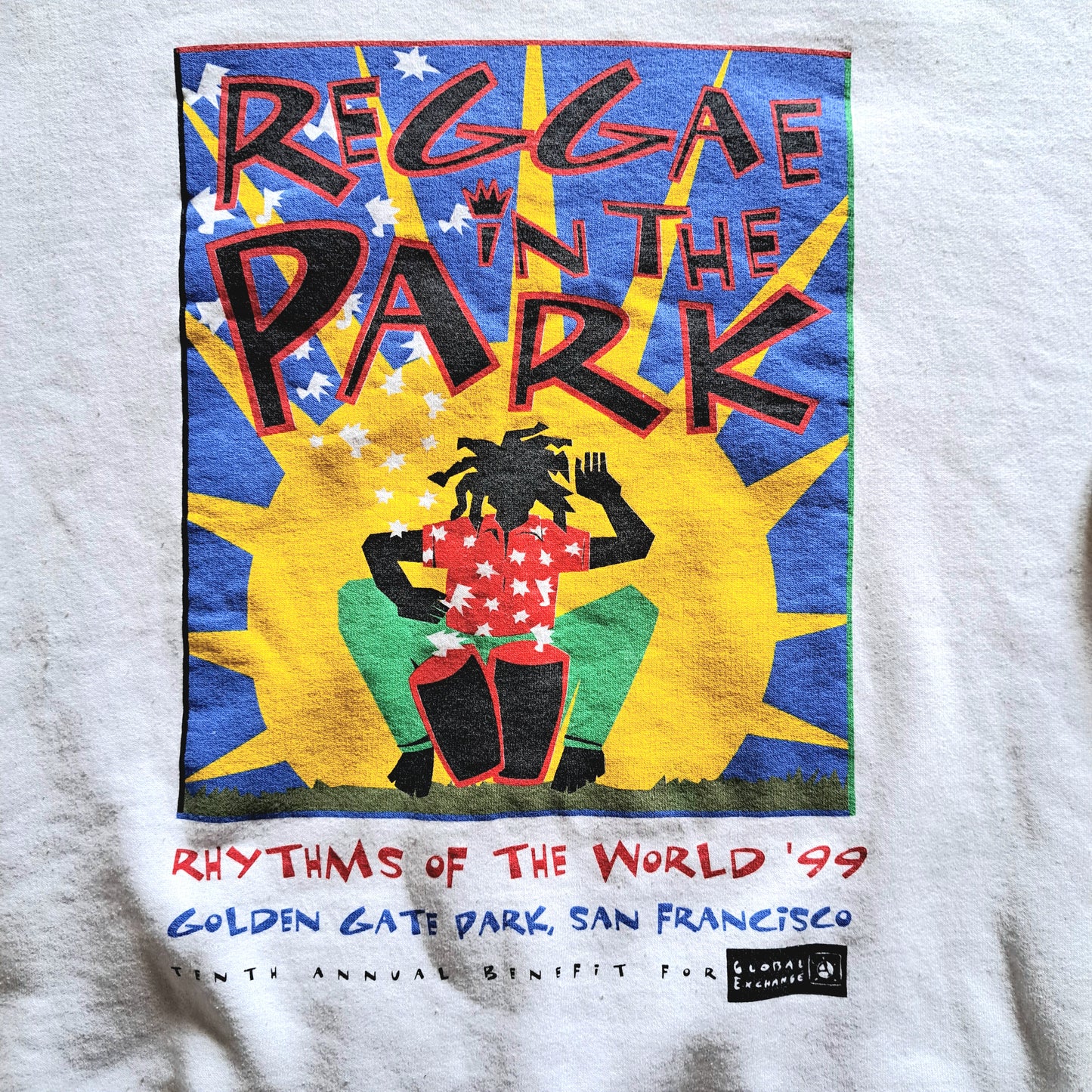 Vintage "Reggae in the Park" Double Graphic Sweatshirt