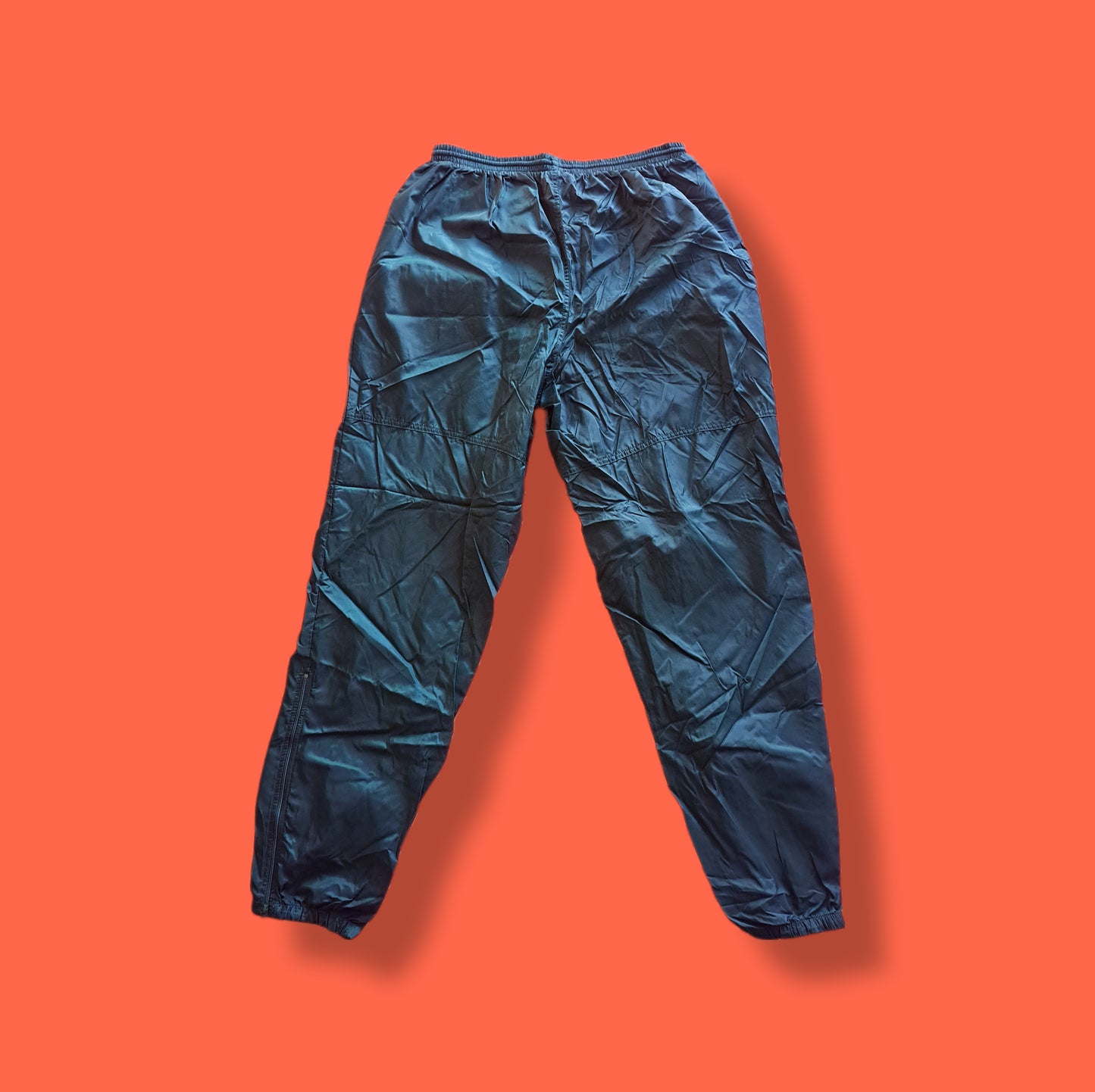 Vintage Emerald Green "Nike" Plastic Joggers Track Pants