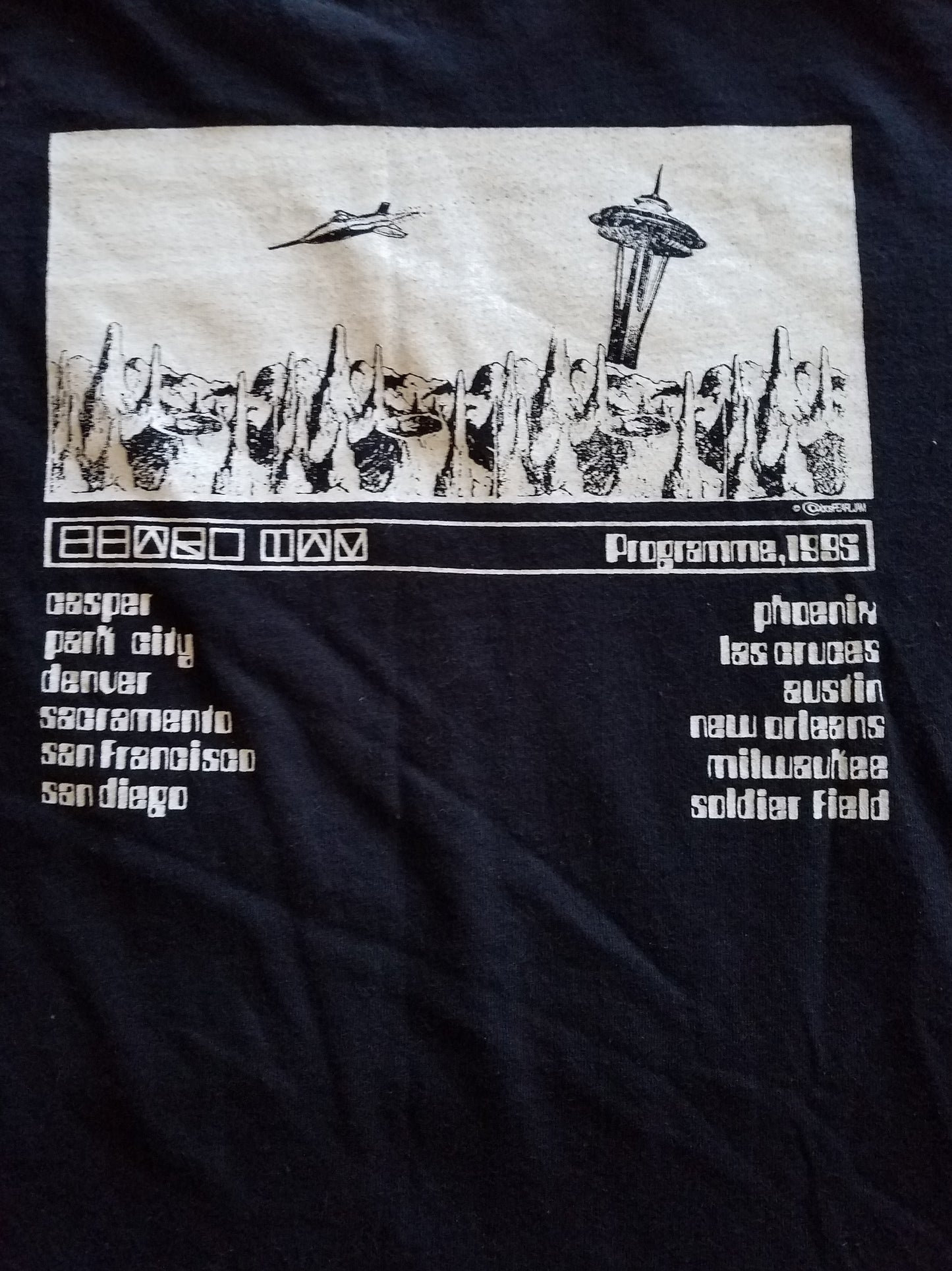 1995 "Pearl Jam Programme" Band Tour T-shirt