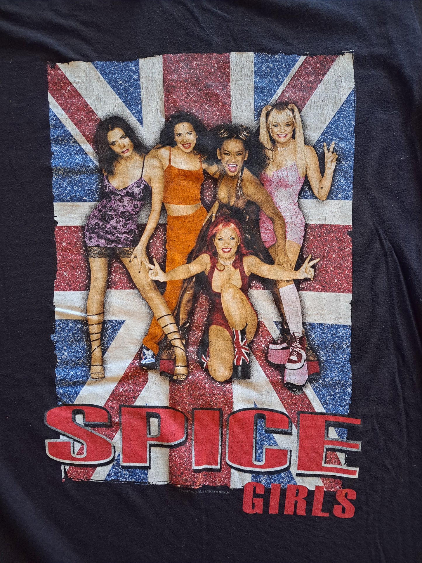 Y2K "Spice Girls" Womens Band Baby Tee