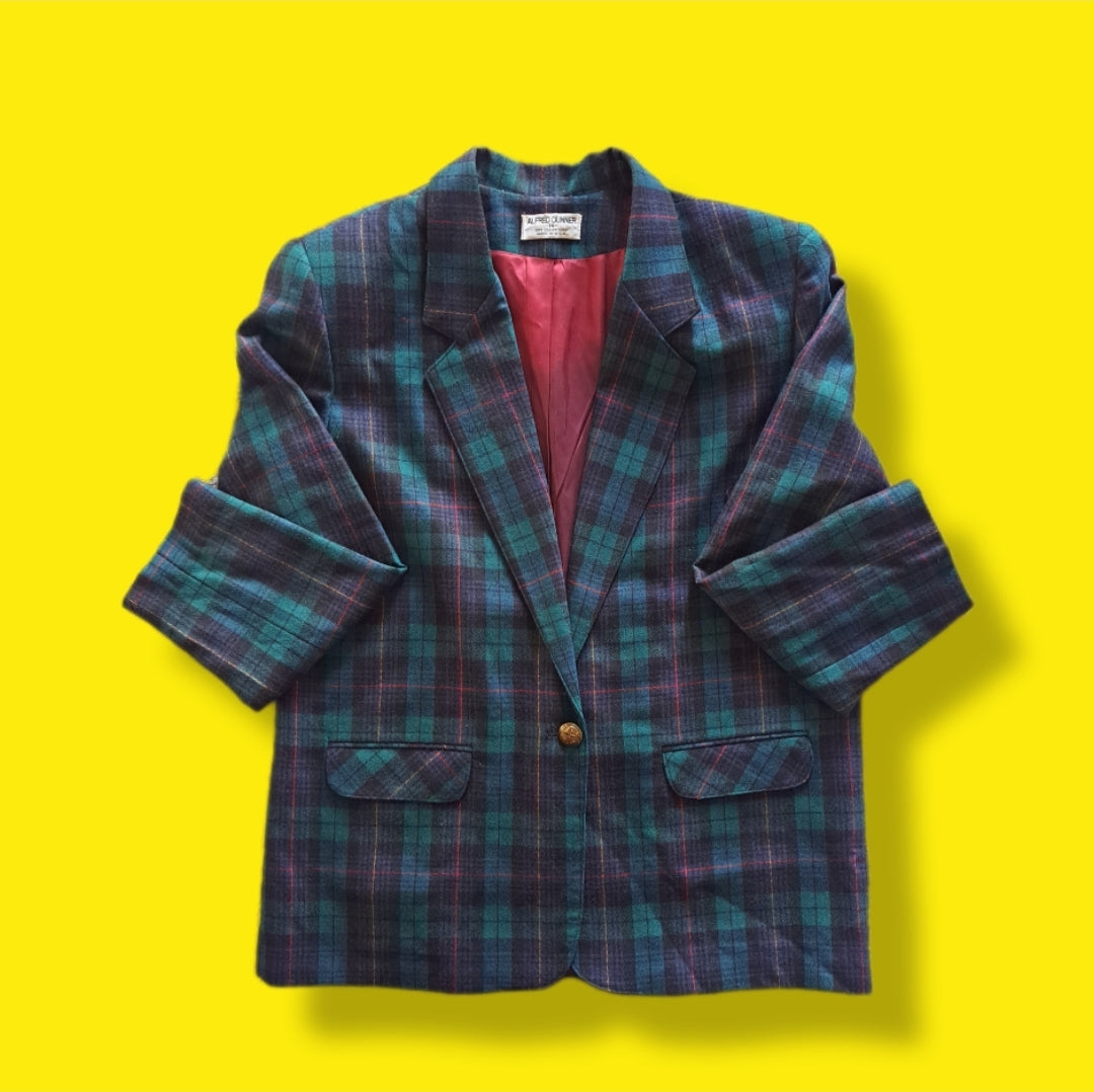 Vintage "Alfred Dunner" Plaid Blazer