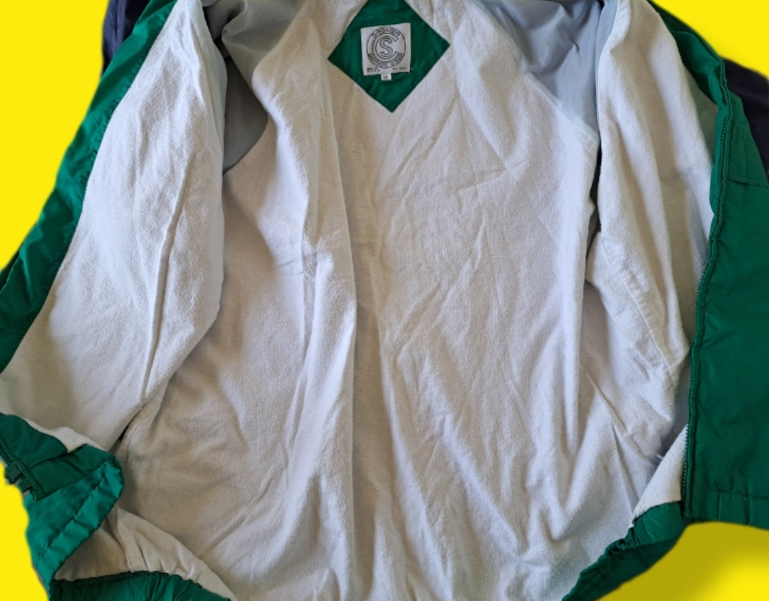 Vintage "Current Seen" Windbreaker Jacket - Green