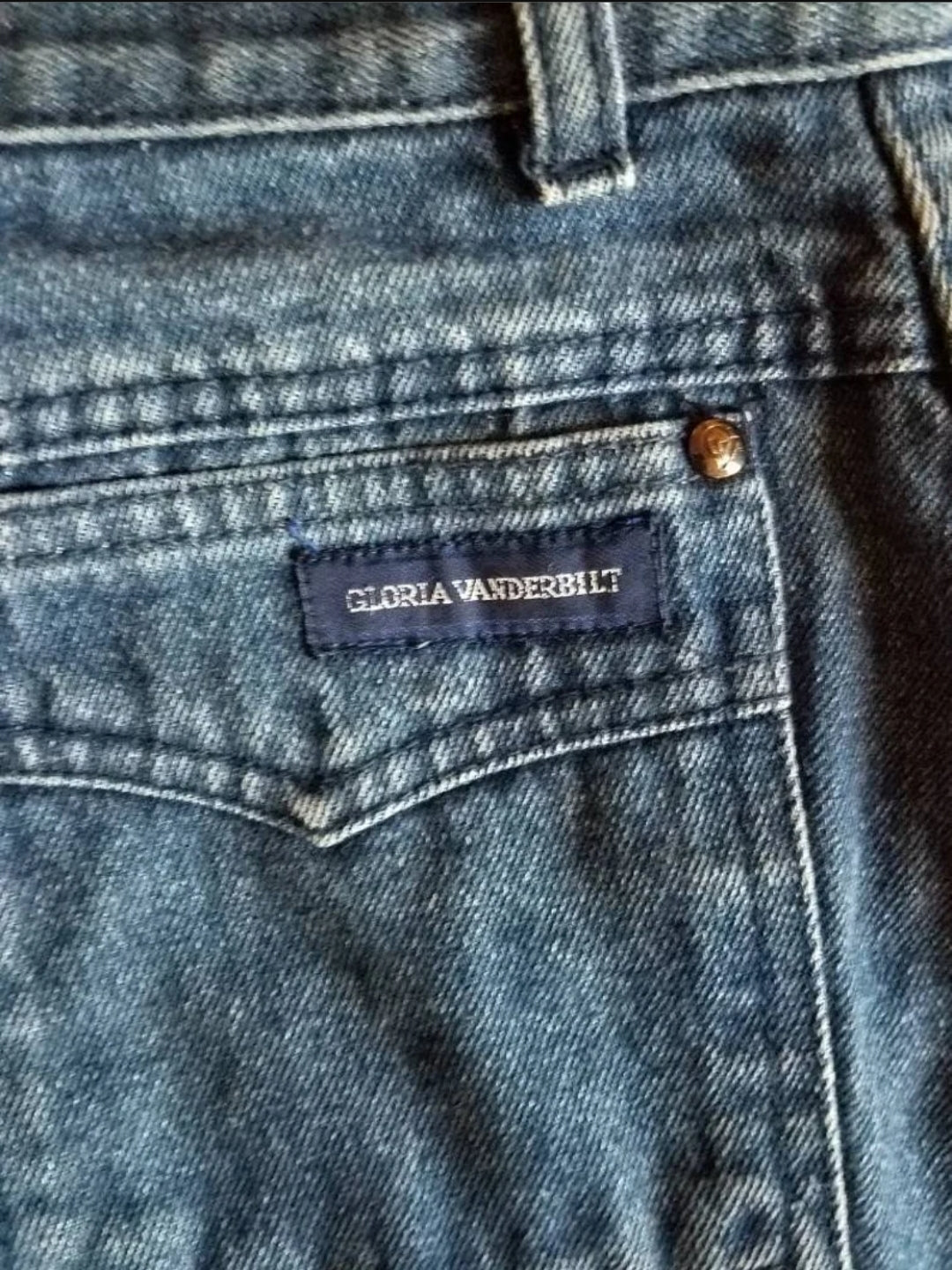 Vintage "Gloria Vanderbilt" Denim Skirt