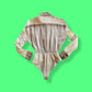 Vintage "Place Vendóme" Striped Bodysuit