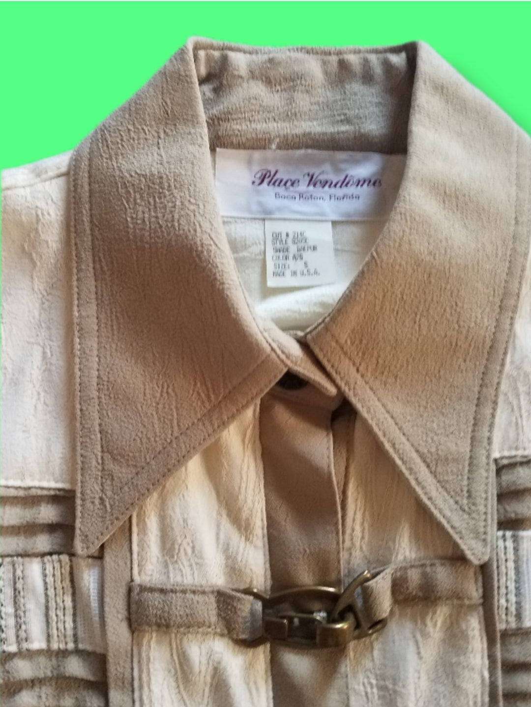 Vintage "Place Vendóme" Striped Bodysuit