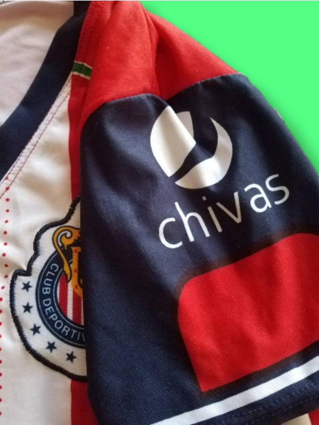 RARE Vintage Striped "Guadalajara Chivas" Soccer Futbol Jersey