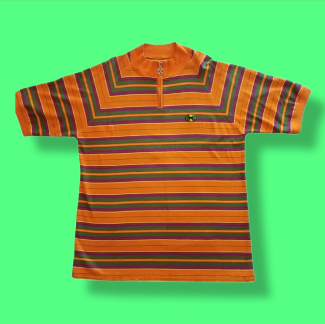 Vintage "Cross Colours" Striped Pullover