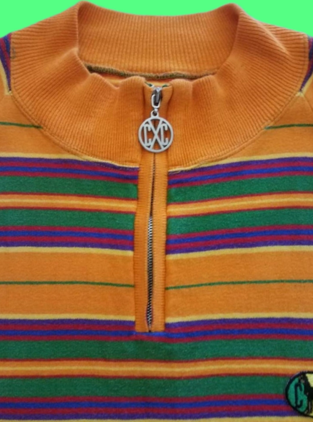 Vintage "Cross Colours" Striped Pullover