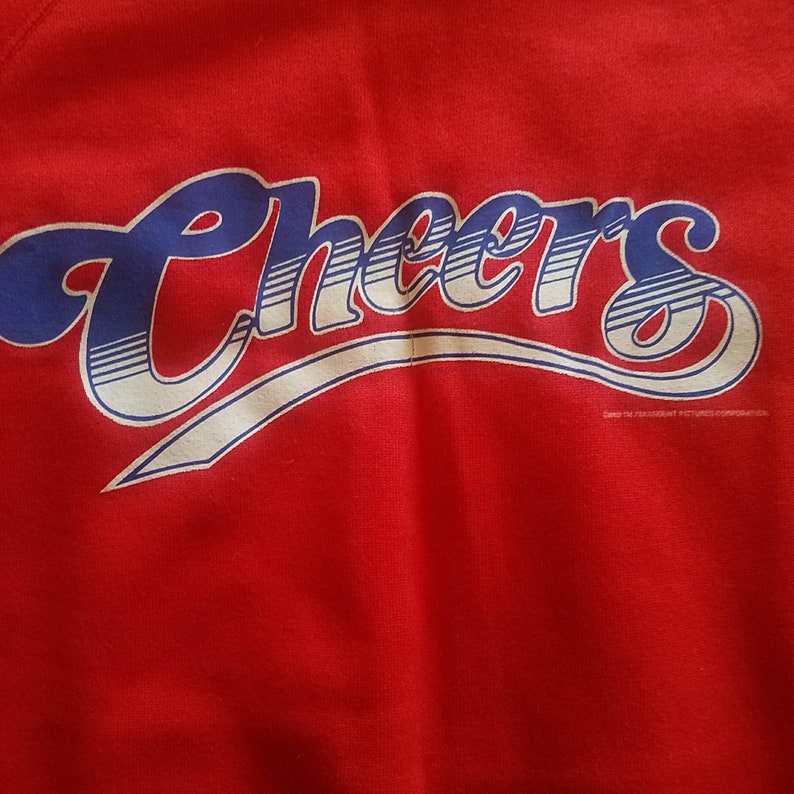 Vintage "Cheers" Single Stitch Raglan Sweatshirt