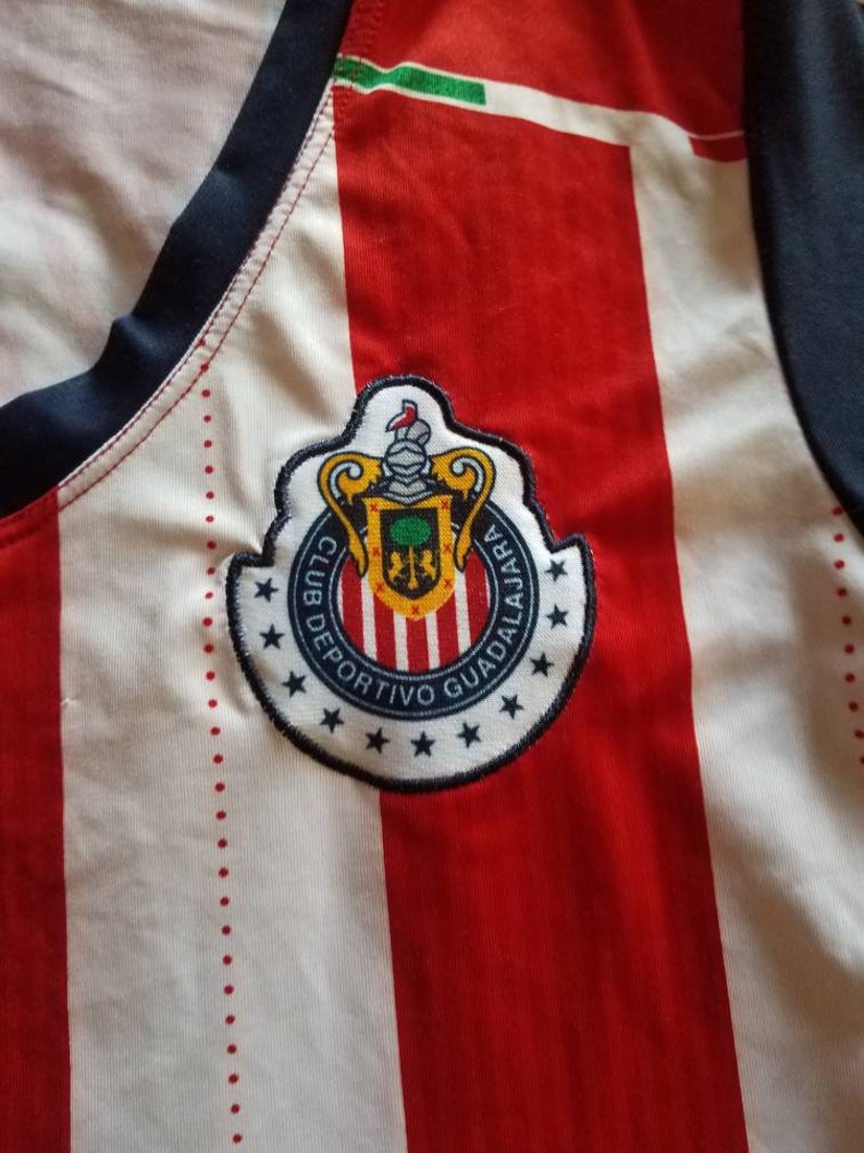 RARE Vintage Striped "Guadalajara Chivas" Soccer Futbol Jersey