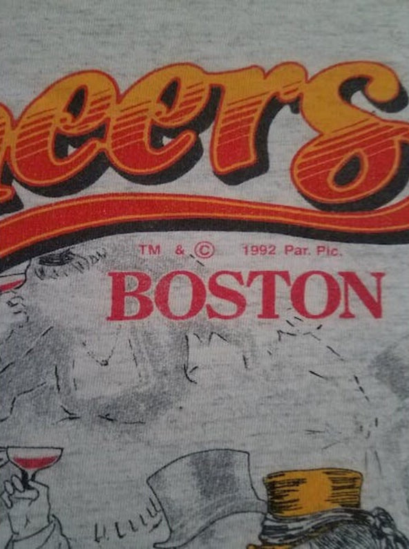 Vintage "Cheers Boston Pub" TV Show Promo T-shirt