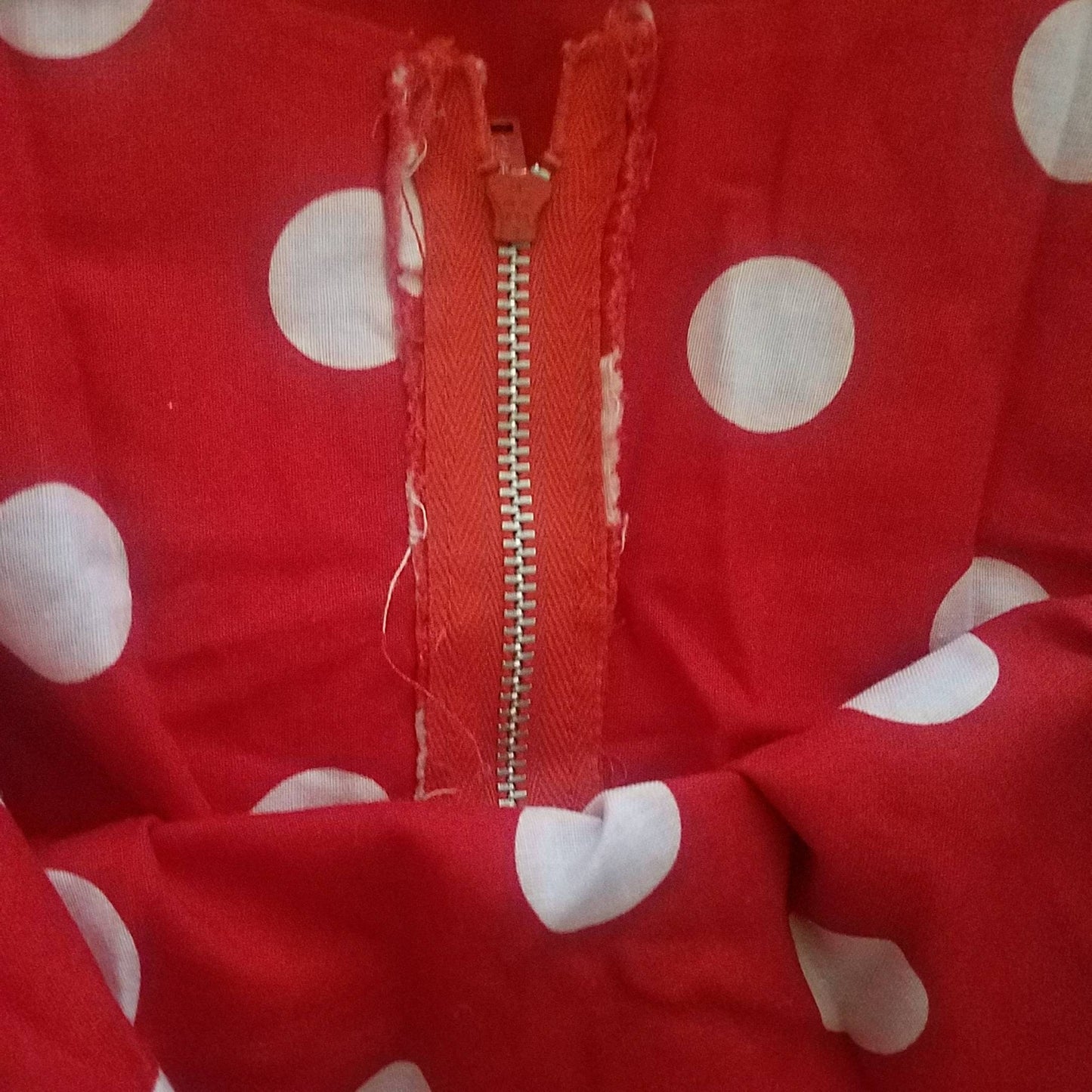 Vintage Red & White Polka Dot "Bespoke" Dress